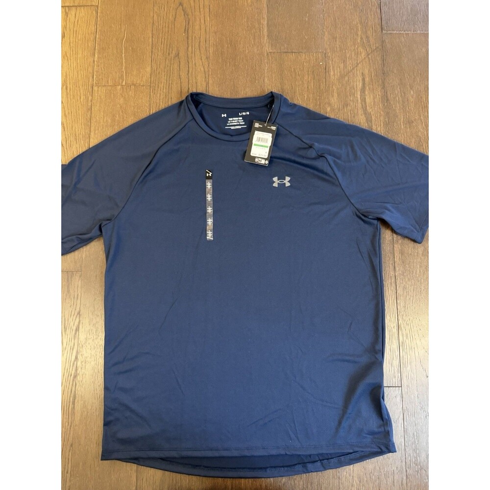 Under Armour Tech 2.0 T Shirt Mens Large Blue Loose Fit Short Sleeve NWT